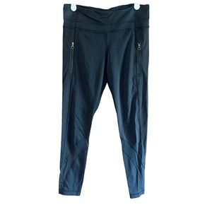 Lululemon Align Black High‎ Rise Zip Pocket Leggings Women's Size 6 euc